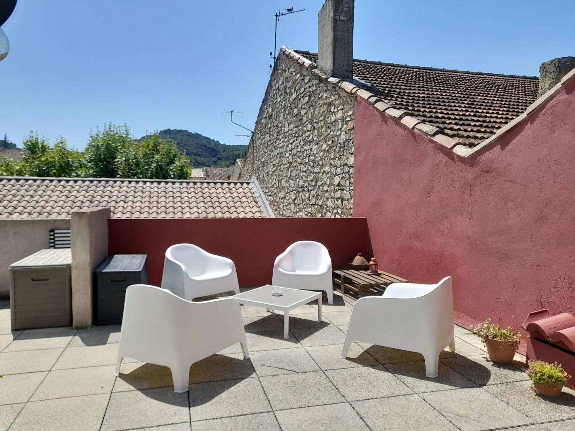 Grande Terrasse Et Vue Sur Le Site Antique Apartman Vaison-la-Romaine Kültér fotó